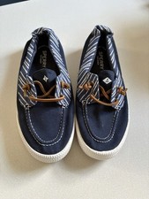 Sperry Lounge Away 2 Linen Womens Boat Shoes Sz 8.5 Navy & White Dames Boat Schoenen price