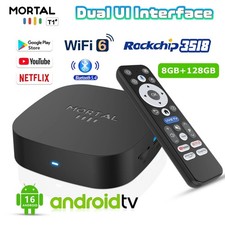 Android 16.0 TV Box Media Player 8GB RAM 128GB 8K 4K Dual WiFi UK Stock Media Player price