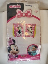 Disney Minnie Mouse Arm Bands Ages 3-6 Kids Inflatable Floaties Swimming Pool Kinder armbandjes price