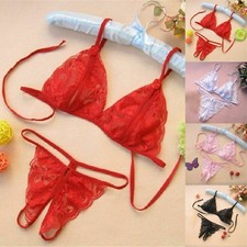 Womens Underwear Set Sets Sleepwear Thong Womens Baby Bra G-String G-string Lace Dames Ondergoed Set price