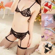 Womens Underwear Set Sets Sexy Sleepwear Womens Bra G-String G-string Lace Dames Ondergoed Set price