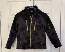 SNOZU Boys Jacket / Coat with Hood Full Zip Black Size 7/8 Jongens jas price