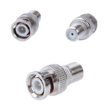 10 x BNC Male to F Female Coaxial Connector for CCTV Security Camera Cable LOT Beveiliging camera Kabel price