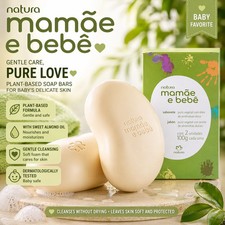 Brazilian Baby Soap Bar Natura for Newborns – Gentle & Moisturizing (2 Pack) Baby Soap price