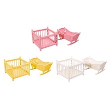 1/12 Scale Children's Bed and Playpen Toy Realistic Photo Prop Playpen Bed price