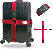 Luggage Straps Tas,Travel Strap with Name Tag,Easy to Identify,Luggage Straps... Travel Tas price