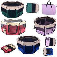 FABRIC PET PLAYPEN PLAY PEN SOFT RUN DOG PUPPY CAT RABBIT GUINEA FOLDING CAGE Playpen price