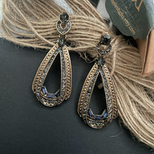 Schwarze Diamant-Tropfenohrringe｜Zirkonia Handgefertigte Schmuck｜Party &Geschenk Diamant Oorbellen price