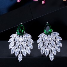 Shining Cubic Zirconia Bird Drop Earrings Silver Plated Women Party Jewelry Gift Diamant Oorbellen price
