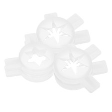 6Pcs Reusable White Plastic Ice Cream Maker Nozzle Tips for Decorative Use IJsbereider price