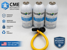 Enviro-Safe R1234YF Arctic Air Recharge Kit with Hose Adapter – 3 Cans Safe price