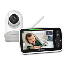 HelloBaby 5" Video Baby Monitor with Remote Pan-Tilt-Zoon (HB6251) - White Baby monitor price