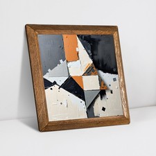 Segments Natural Stone Wall Art Handmade Wooden Frame Home Decor Natural steen Muur kunst price