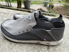 Columbia PFG Mens Gray Black Techlite Slip On Boat Shoes Size 11.5 - EUC!! Heren bootschoenen price