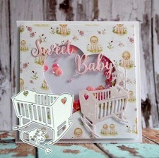 Baby Crib Metal Cutting Dies DIY Stamps Die Cut Embossing Card Making Stencil Baby Crib price