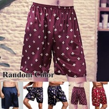 Mens Satin Pajamas Pyjamas Pants Sleep Bottoms Nightgownr Sleepwear Shorts Heren pyjama's price
