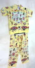 Vintage 90’s Nick & Nora MENS Pajamas Set Sz S LAS VEGAS  100% Soft Cotton Heren pyjama's price