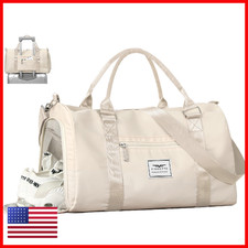 Fioretto Womens Gym Tote Duffle Bag Wet Pocket Shoe Compartment Sports Duffel Dames Sport Tas price