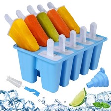 Silicone Popsicle Molds 10 Cavity Ice Pop Makers DIY Party Yogurt Juice Smoothie Yoghurtmakers price