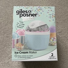 Electric Ice Cream Maker Frozen Dessert Machine Sorbet Pastel Blue Giles &Posner Yoghurtmakers price