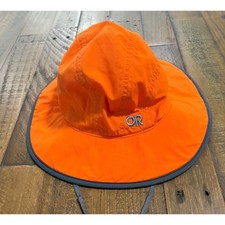 Outdoor Research Kids Rambler Sun Hat Orange Grey Adjustable Sun Protection M Kinder hoed price