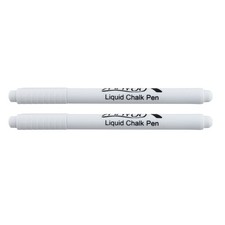 1X(2PC Liquid Chalk Pen Marker For Glass  Chalkboard Blackboard white P8E9)9084 Chalk price