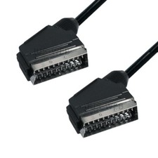 SCART Kabel 1m Stecker 21pol voll belegt gesamt geschirmt Ø 7mm Video TV Typ U Scart Kabel price