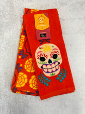Set of 2  Day of the Dead Kitchen towels Dia De Muertos Sugar Skull Keuken textiel Set price