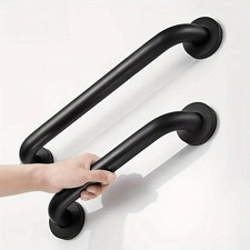 Ergonomic Curved Bathroom Grab Bar Matte Black Safety Handle for Shower & Bath Badkamer producten for Disabled price