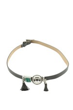 PIPPA & JEAN Lederen armband Dames Armdecoratie zwart-zilver extravagante stijl Zilver Armband price