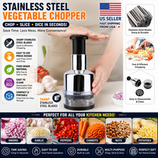 Manual Vegetable Chopper Food Processor Onion Garlic Cutter Kitchen Tool ⭐ Voeding Processor price