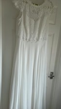 ❤️ MONSOON CATHERINE IVORY WEDDING DRESS SIZE 16 Wedding jurk price
