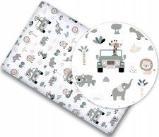 Baby Fitted Crib Sheet 100% Cotton To Fit Crib Toddler Bed 90x40cm On Safari Baby Bed Sheet price