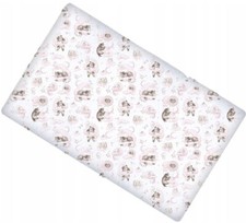 Baby Fitted Crib Sheet 100% Cotton 90x40cm – Pink Bears Design for Toddler Bed Baby Bed Sheet price