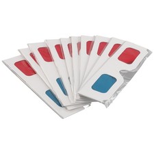 2X(3D Glasses, 10 Pairs Red and   Stereo Lenses for  Set Anaglyph  3D5591 Lenses price