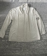Zara Girls Knitwear Open Front Cardigan Size 13-14 (164cm) Light Grey Meisjes trui & vest & gebreide kleding price