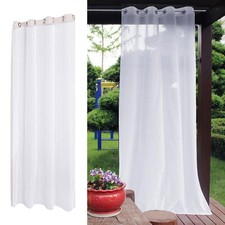 Sheer Curtain Waterproof Eyelet Top Grommet Deck Drape Sun Room 3 Sizes Sheer Gordijn price