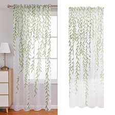 Modern Sheer Curtain, Green Window Curtains, Washable, for Living Room, Bedroom Sheer Gordijn price