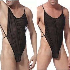 Bodysuit Black Backless Underwear Clubwear Jumpsuit Lingerie Mens Mesh Heren jumpsuit price