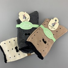3 Pairs Lot Womens Soft Ribbed Cotton Knit Casual Ankle Socks Cute Bow Size 5-7 Dames Sokken Set price