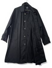 BDG Urban Outfitters M Black Trench Coat Cotton Longline Overcoat Mens Jacket Heren Trench Jas price