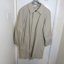 Classic Mens Beige Trench Coat Mac L 48/50 Satin Lined Vintage Style Heren Trench Jas price