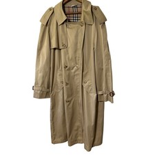Coburne Square Mens 46R Trench Coat Tan Double Breasted Removable Liner Vintage Heren Trench Jas price