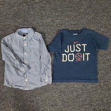 Boys Clothing Lot 4T OshKosh Button Up & Nike Shirt Two Piece School Play Set Jongens kleding set price