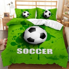 3D Sports Soccer Quilt Duvet Quilt Cover Childrens Room Decor bedding Pillowcase Pillowcase price
