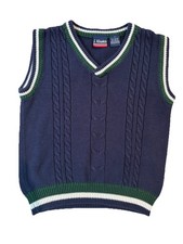 J Khaki Boys Sleeveless Sweater Vest Navy Size 7 Cotton Acrylic Jongens vest price