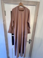 Women’s Full Length Abaya Maxi Dress Mauve Pink Size 56 Long Sleeve Modest UAE Abaya price