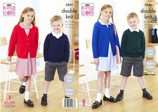 Double Knitting Pattern Boys Girls Cardigans & Sweaters King Cole DK 5541 Jongens vesten price