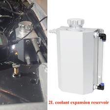 Universal 2L Aluminum Coolant Radiator Overflow Reservoir Expansion Tank Silver Radiator price