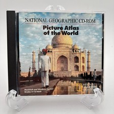 National Geographic Picture Atlas World CD-ROM 1995 Mac Windows Atlas & Map Software price